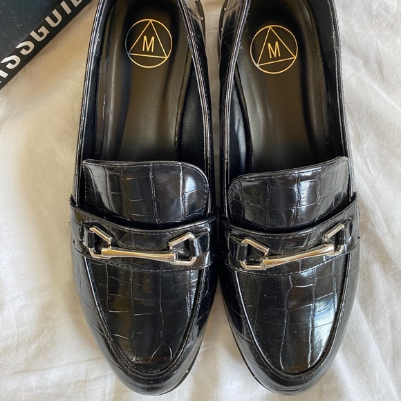 MISSGUIDED patent faux leather croc loafers - Picture 4 of 11